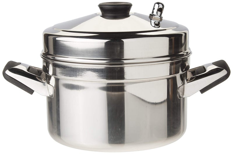 T TABAKH Tabakh HIC-204 4-Rack Stainless Steel Idli Cooker w/ Hawkins Type Stand, Makes 12 Idlis - Image 1